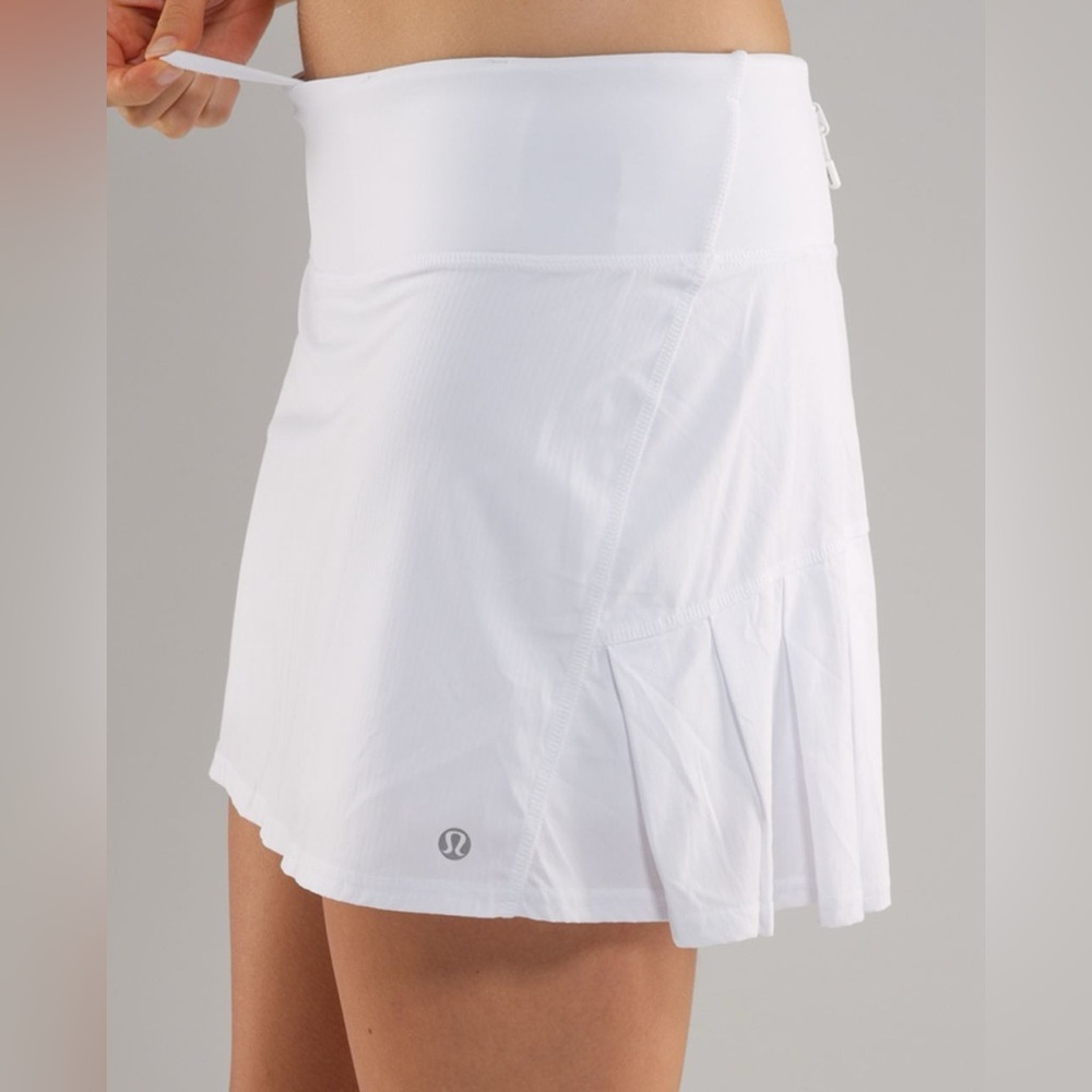 lululemon athletica White Pleated Skater Tennis Skirt